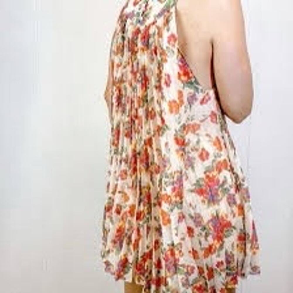 Free People Pleated Floral Dress - Picture 2 of 11